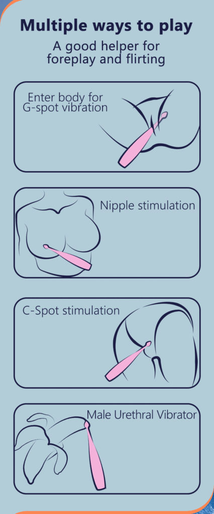 How to play with the Pink Instant Orgasm Vibrator in 4 places